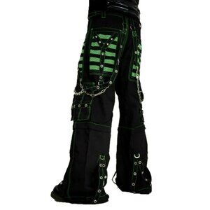 Women's Handmade Bondage Skater Gothic Rocker Cyber Goth Steampunk Biker Pants